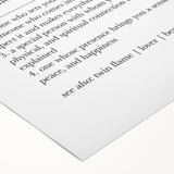 Modern Typography Wall Art - "Soulmate" Definition Canvas Print