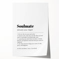 Modern Typography Wall Art - "Soulmate" Definition Canvas Print