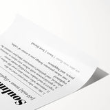 Modern Typography Wall Art - "Soulmate" Definition Canvas Print