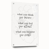 Minimalist Typography Art Print – Motivational Quote on Canvas
