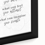 Minimalist Typography Art Print – Motivational Quote on Canvas