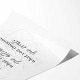 Minimalist Typography Art Print – Motivational Quote on Canvas