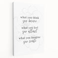 Minimalist Typography Art Print – Motivational Quote on Canvas