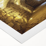 Rolled canvas artwork showcasing a stunning landscape of a majestic castle surrounded by lush greenery and vibrant skies, designed for elegant home decor.