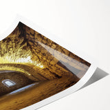 Rolled print showcasing a vibrant landscape of majestic castles, featuring rich colors and intricate details, ideal for home decor or art enthusiasts.