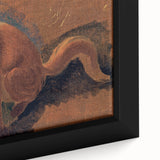 Romantic Art Prints: Lying Cat for a Dish - Historical Wall Art