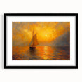 Golden Sunset Sailboat Office Wall Art – Corporate Decor