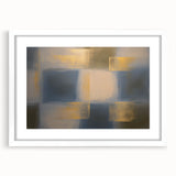 Abstract geometric frame design presented in a white mat, showcasing a modern aesthetic with sharp lines and angles, ideal for contemporary decor.