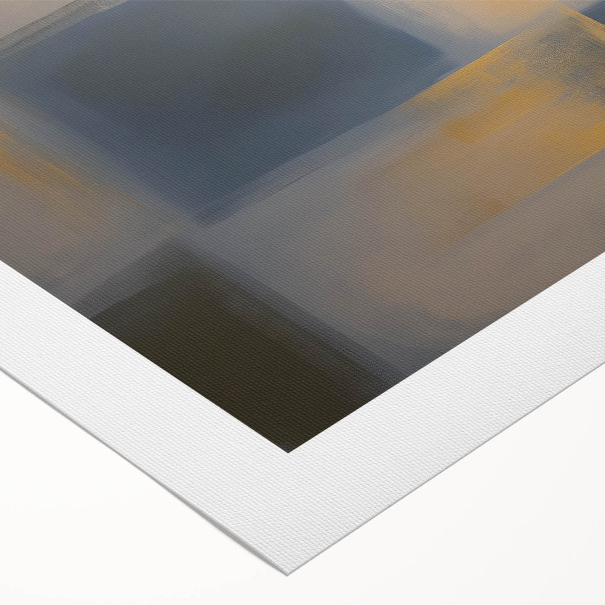 Abstract geometric rolled canvas art showcasing vibrant colors and intricate shapes, designed for modern decor. Packaged securely in a durable cardboard tube.