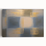 Colorful abstract geometric canvas artwork showcasing vibrant shapes and patterns, perfect for modern home decor. Ideal for living room or office enhancement.