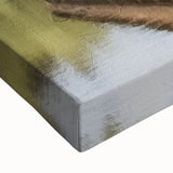 Black and white photo of a covered bridge on stretched canvas, ideal for bedroom wall art.