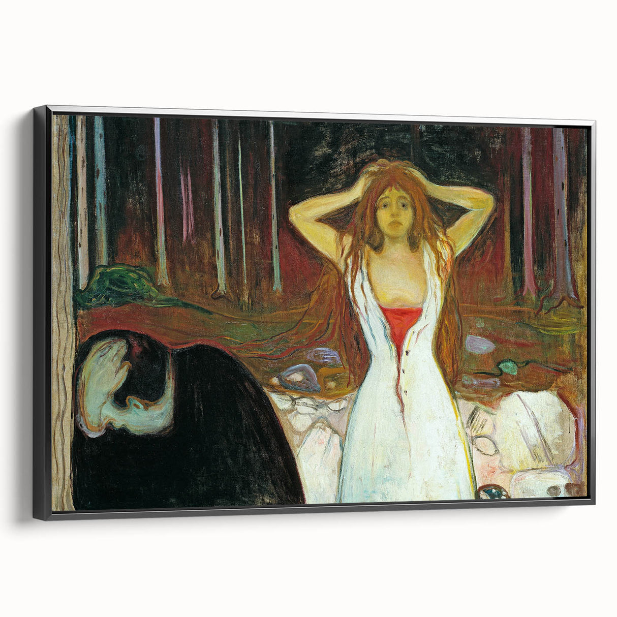 Expressionist Art: "Ashes" Abstract Modern Expressionism Wall Decor