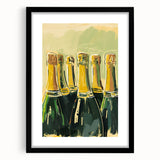 Extra large abstract art print featuring vibrant, colorful textures on a black framed canvas, suitable for living room decor.