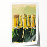 Extra large rolled print of a floral art piece in pastel shades, ideal for dining room wall decor.