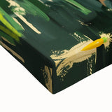 Large black and white landscape painting on stretched canvas, featuring a serene river scene, ideal for bedroom wall decor.