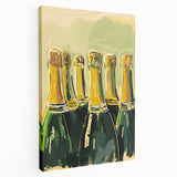 Large canvas print featuring an assortment of fruits and vegetables in bright, vibrant colors, ideal for kitchen wall art.