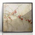 Holiday Decor Prints - Christmas Wall Art with Red Berries on Canvas