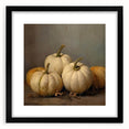 Halloween Wall Decor - Elegant White Pumpkin Still Life Print
