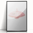 Playroom Wall Art - Cute Pink Spaceship Kids Room Decor