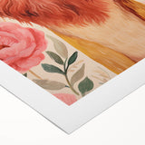 Children’s Wall Art Prints – Majestic Lion Floral Decor