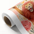 Children’s Wall Art Prints – Majestic Lion Floral Decor