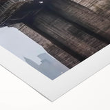 Landscape bridge design rolled canvas artwork showcasing vibrant colors and intricate details, elegantly packaged in a protective cardboard tube for art enthusiasts.