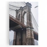 Landscape canvas artwork depicting a serene bridge scene, showcasing vibrant colors and intricate details. Ideal for home decor, adding a touch of nature-inspired elegance.