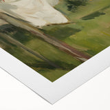 Rolled canvas showcasing a vibrant African landscape art design, featuring rich colors and intricate details, securely packaged in a robust cardboard tube for safe transport. Perfect for enhancing home decor with cultural flair.