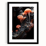 Extra large abstract art print featuring textured, vibrant colors on a framed canvas, ideal for living room decor.