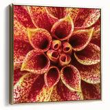 Framed canvas depicting a silver and gold floral landscape, ideal for bedroom wall art.