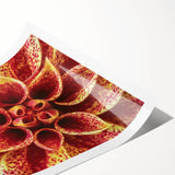 Extra large wall art featuring line art flowers in black on a white background, ideal for large living room decor.