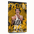 Freddie Mercury Pop Art Wall Art - Vibrant Queen Canvas Print
