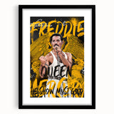 Freddie Mercury Pop Art Wall Art - Vibrant Queen Canvas Print
