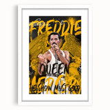 Freddie Mercury Pop Art Wall Art - Vibrant Queen Canvas Print