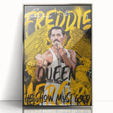 Freddie Mercury Pop Art Wall Art - Vibrant Queen Canvas Print