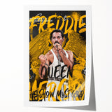 Freddie Mercury Pop Art Wall Art - Vibrant Queen Canvas Print