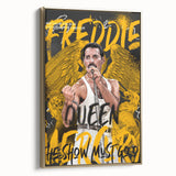 Freddie Mercury Pop Art Wall Art - Vibrant Queen Canvas Print
