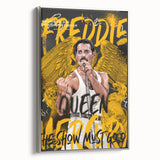 Freddie Mercury Pop Art Wall Art - Vibrant Queen Canvas Print