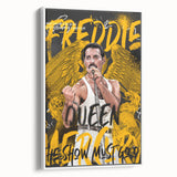 Freddie Mercury Pop Art Wall Art - Vibrant Queen Canvas Print