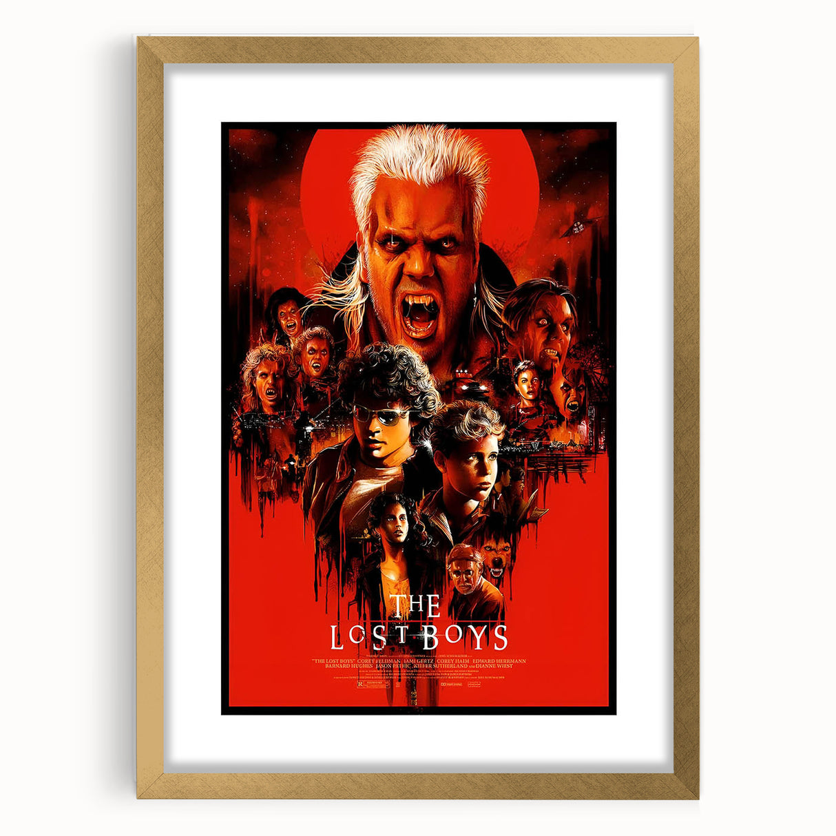 Retro Lost Boys Poster Art - Vintage 80s Horror Comedy Movie Prints