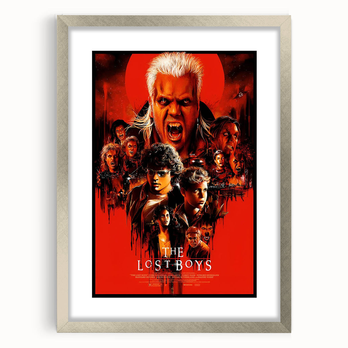 Retro Lost Boys Poster Art - Vintage 80s Horror Comedy Movie Prints