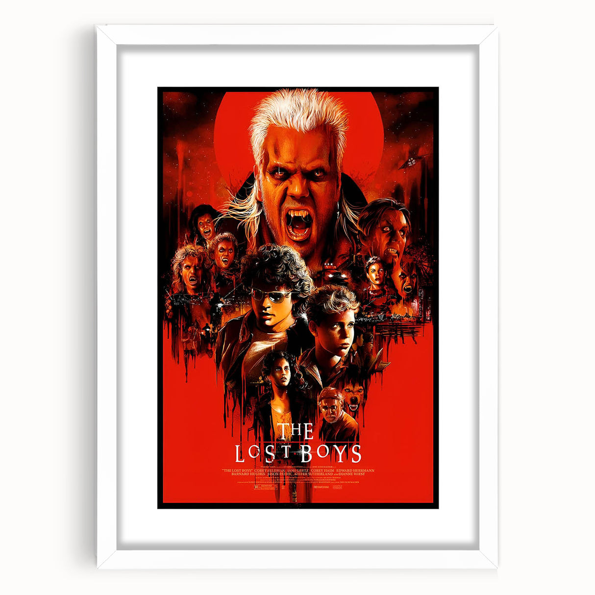 Retro Lost Boys Poster Art - Vintage 80s Horror Comedy Movie Prints