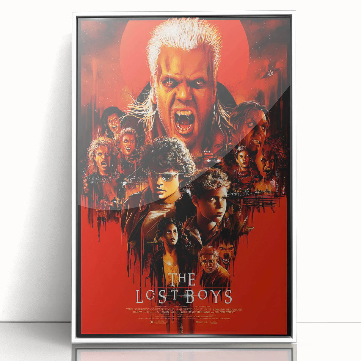 Retro Lost Boys Poster Art - Vintage 80s Horror Comedy Movie Prints