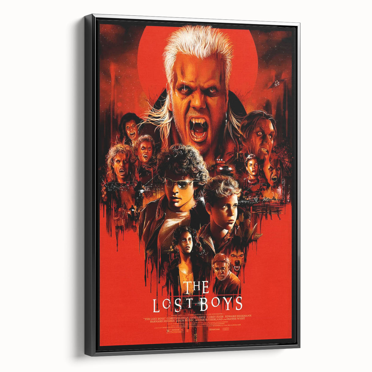 Retro Lost Boys Poster Art - Vintage 80s Horror Comedy Movie Prints