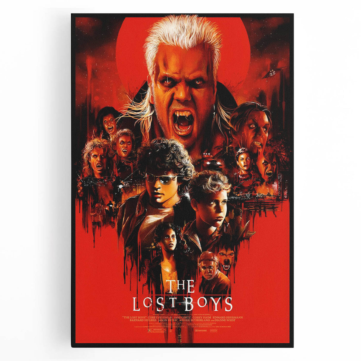 Retro Lost Boys Poster Art - Vintage 80s Horror Comedy Movie Prints