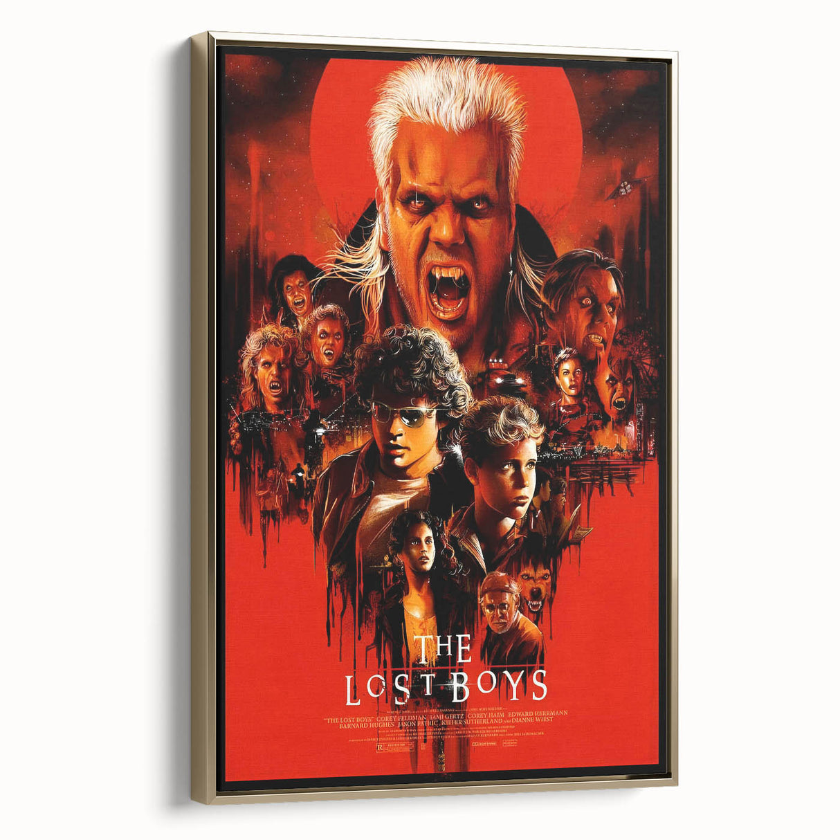 Retro Lost Boys Poster Art - Vintage 80s Horror Comedy Movie Prints