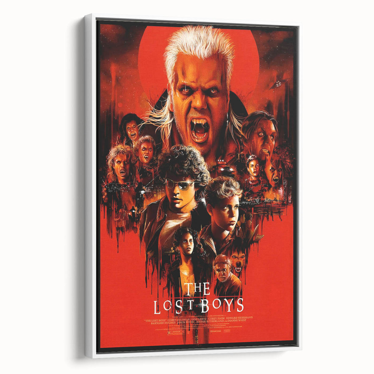 Retro Lost Boys Poster Art - Vintage 80s Horror Comedy Movie Prints