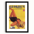 Retro Leokrem Ad Poster | Vintage Tanning Cream Art Print