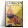 Retro Leokrem Ad Poster | Vintage Tanning Cream Art Print