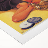Retro Leokrem Ad Poster | Vintage Tanning Cream Art Print